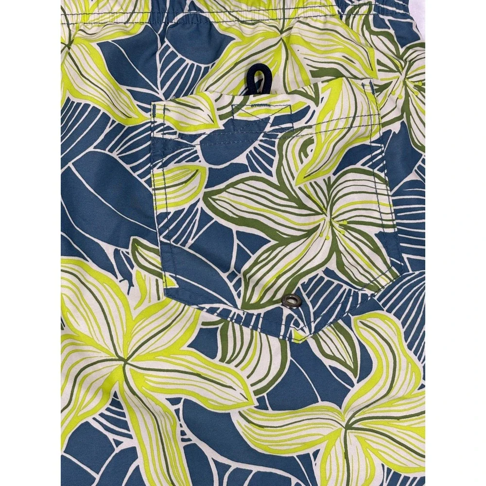 Lands' End Swim‎ Trunks Board Shorts XL 40 42 Tropical Beach